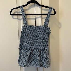 J. Crew smocked tank top worn once